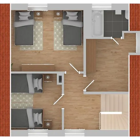Worker's F7 - Haus Mit 4 Schlafzimmern Fuer 8 Personen Holiday home Wesel (North Rhine-Westphalia)